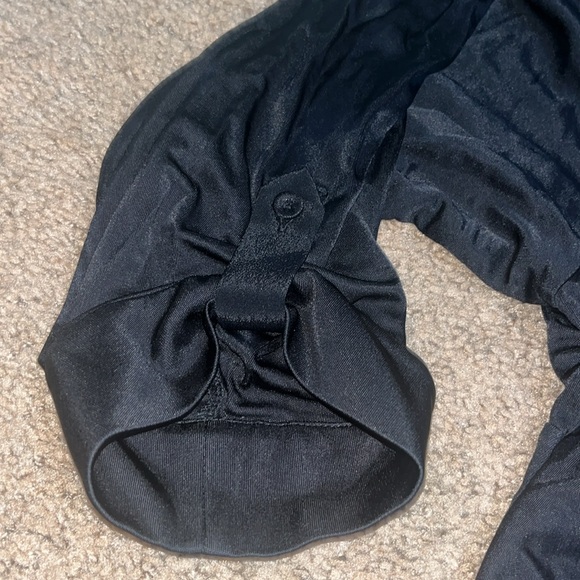 Diane Von Furstenberg DVF Jelissa Jersey Ruched Button Front LBD Dress Black XL - Picture 7 of 14